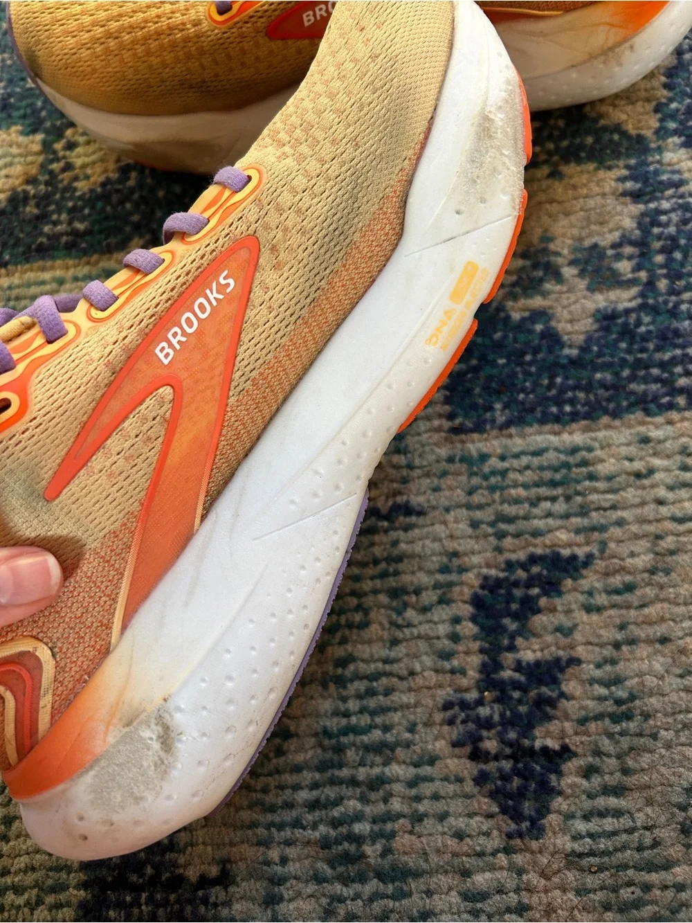 Brooks Glycerin 21 Women’s Size 10 Running Shoes Orange Purple